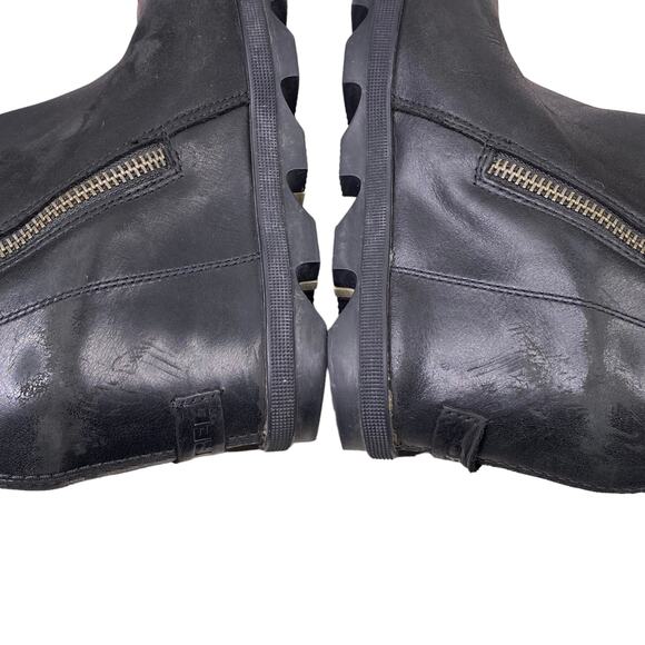 Sorel Women's Joan Of Arctic III Black Leather Hidden Wedge Boot Size US 9.5 - Picture 11 of 12